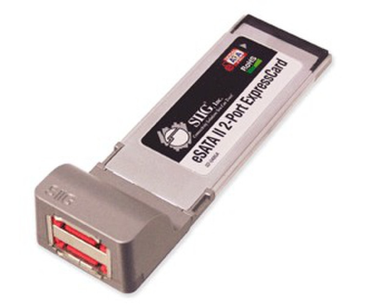 Siig eSATA II 2-Port ExpressCard/34 eSATA Schnittstellenkarte/Adapter