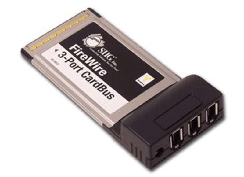 Siig 3-Port FireWire CardBus PC Card интерфейсная карта/адаптер