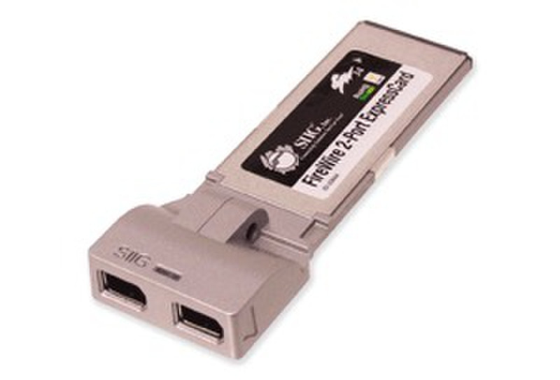 Siig 2-Port FireWire ExpressCard interface cards/adapter