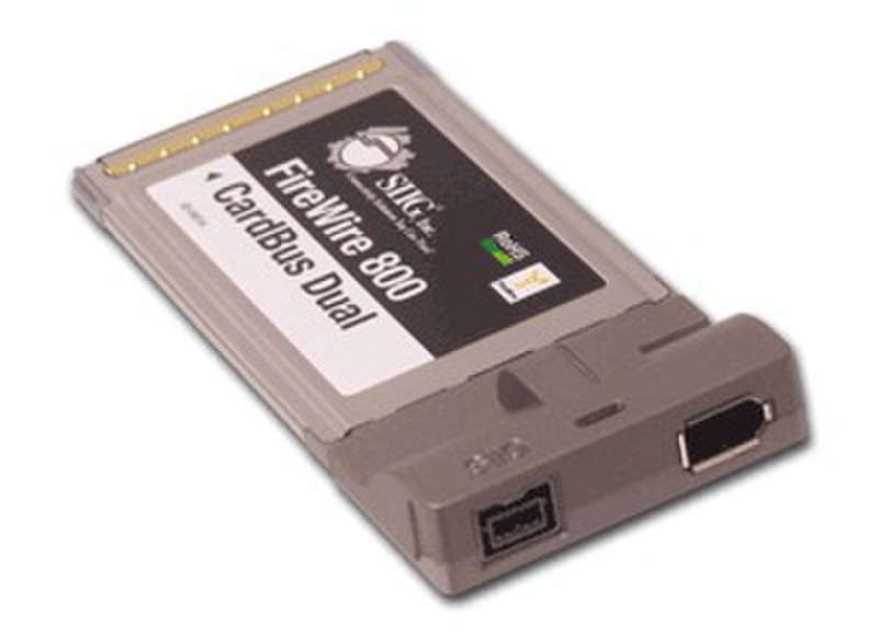 Siig 2-Port FireWire 800 CardBus Schnittstellenkarte/Adapter