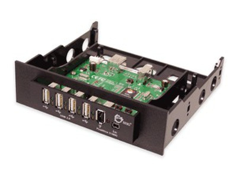 Siig USB 2.0+1394 6-Port Bay Hub 480Мбит/с хаб-разветвитель
