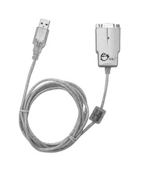 Siig USB/Serial Adapter USB Последовательный Cеребряный кабельный разъем/переходник