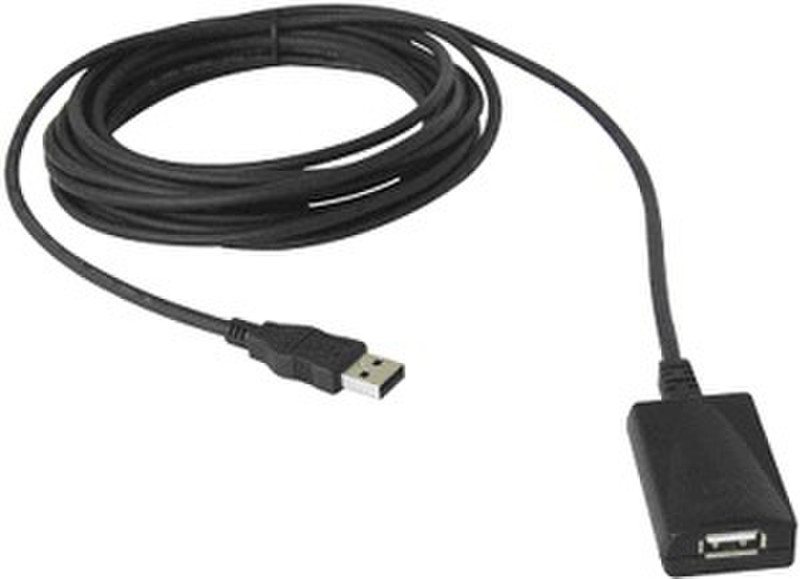Siig USB 2.0 Active Repeater Cable 4.8м Черный кабель USB