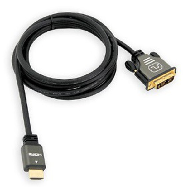 Siig HDMI - DVI-D, 2m 2m HDMI DVI-D Schwarz