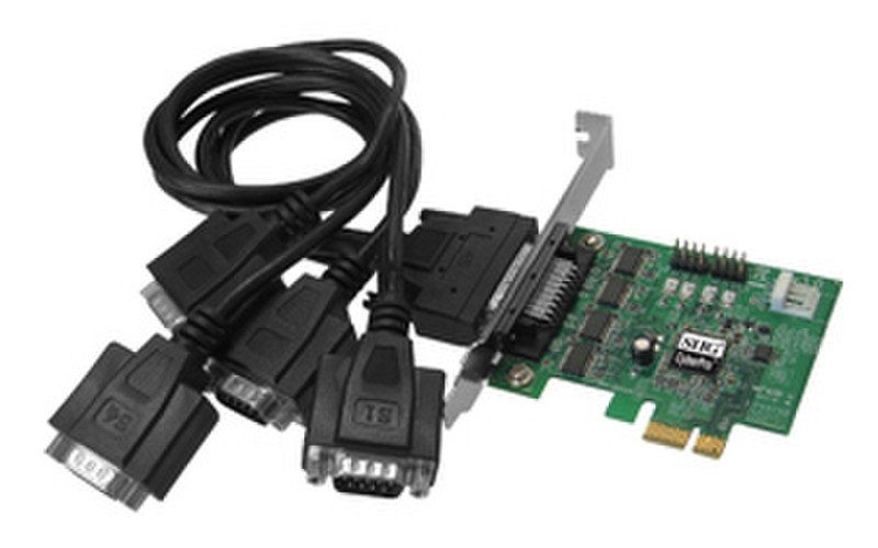 Siig CyberSerial 4S PCIe Serial Adapter интерфейсная карта/адаптер