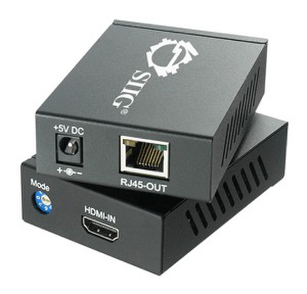 Siig CE-H20011-S1 HDMI RJ-45 Черный кабельный разъем/переходник