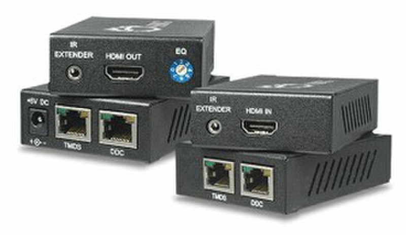 Siig CE-HM0051-S1 HDMI 2 x RJ-45 Black cable interface/gender adapter