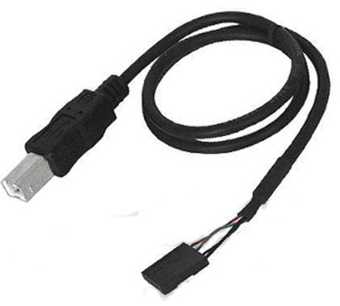 Siig CB-US0011-S1 USB 2.0 Type B M 5-pin F Черный кабельный разъем/переходник
