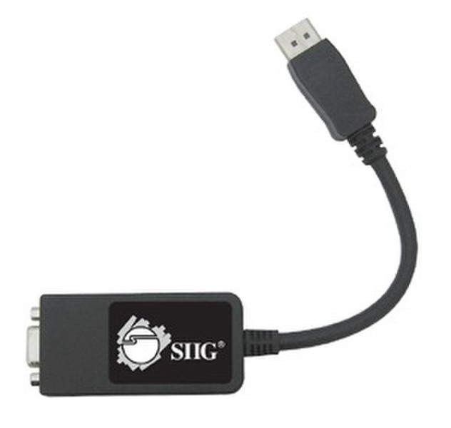 Siig CB-DP0082-S1 20-Pin DisplayPort M 15-pin VGA F Black cable interface/gender adapter