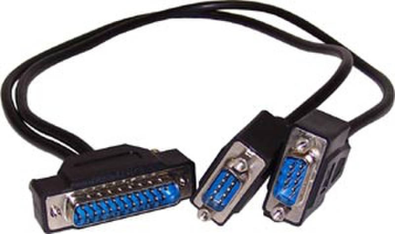 Siig Mini 2-Port Fan-Out Cable 24-pin 2x DB9 кабельный разъем/переходник