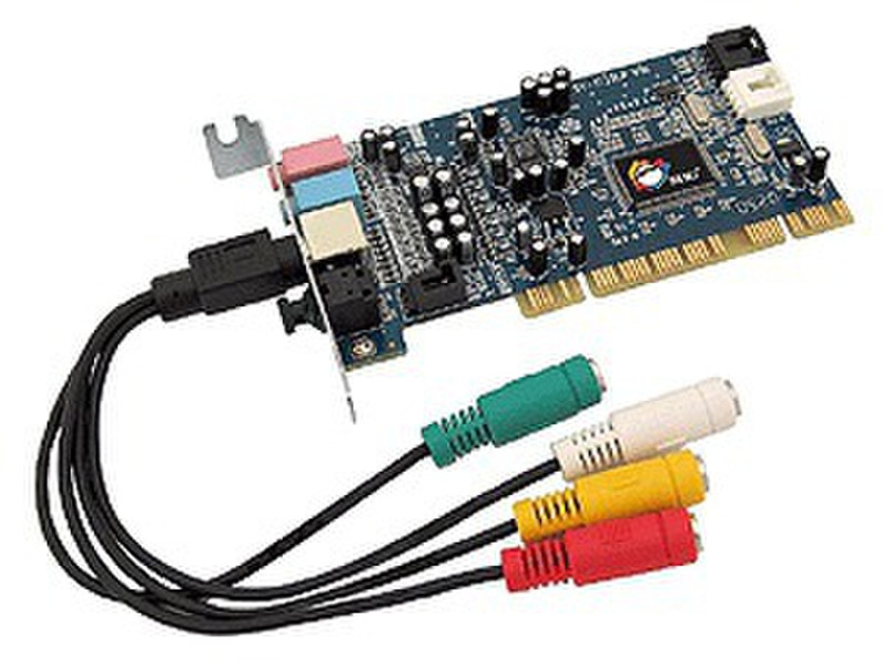 Siig Low Profile PCI 5.1 24bit Dolby Digital/DTS Surround Sound Card Internal 5.1channels PCI