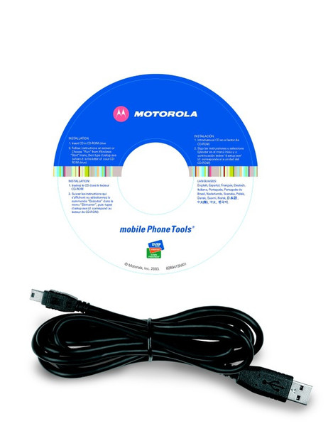 Motorola Mobile PhoneTools® Black mobile phone cable