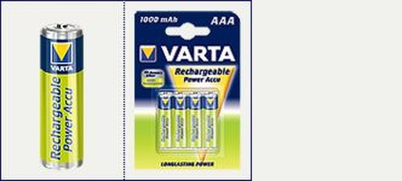 Varta 56763 2 bls Nickel-Metallhydrid (NiMH) 1000mAh 1.2V Wiederaufladbare Batterie
