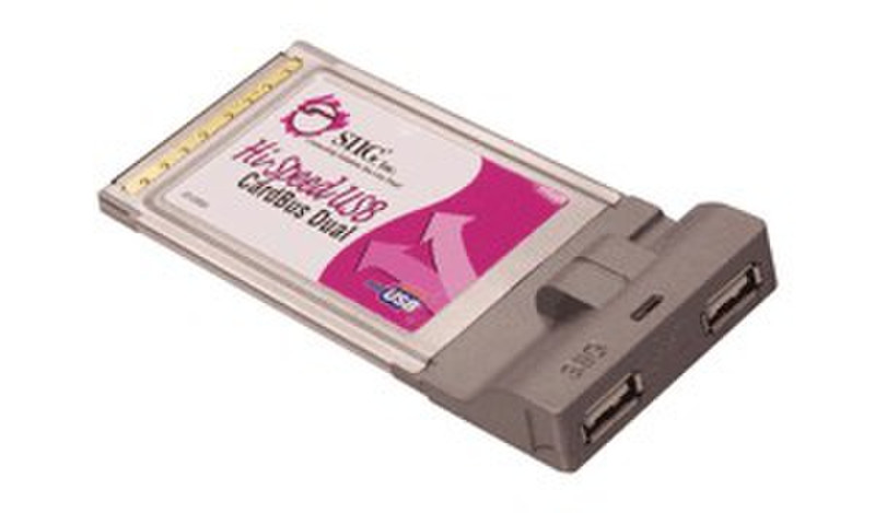 Siig USB CardBus Dual-M USB 2.0 интерфейсная карта/адаптер