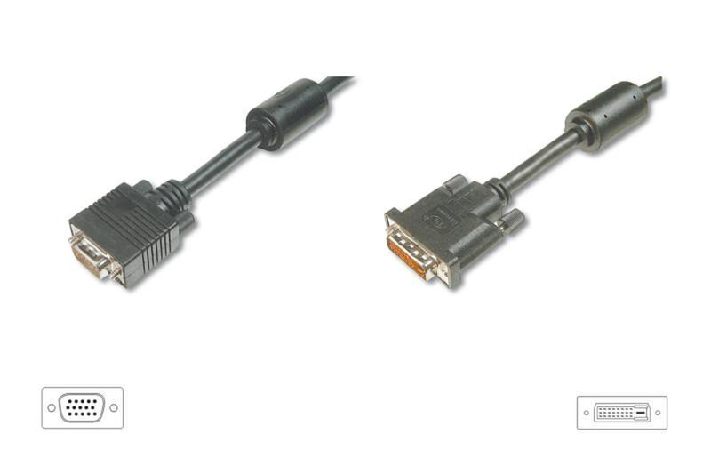 ASSMANN Electronic AK 622N 2.00m DVI-I VGA (D-Sub) Black video cable adapter