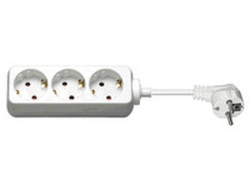 Microconnect 51075 3AC outlet(s) 3m White power extension