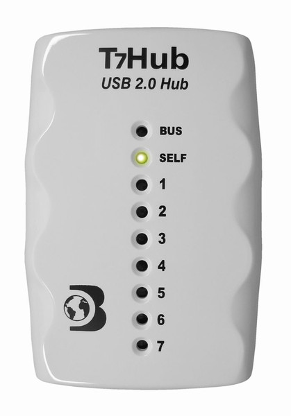 Dr. Bott T7Hub2.0 White 7-Port USB2 Hub 480Mbit/s White interface hub