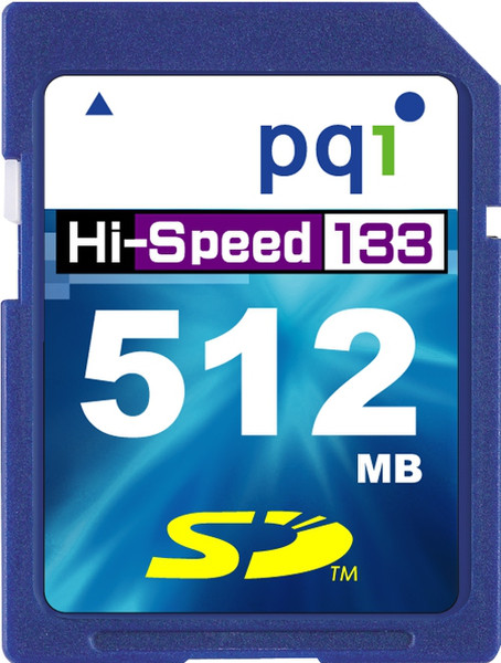PQI Secure Digital 133x, 512MB 0.5ГБ SD карта памяти