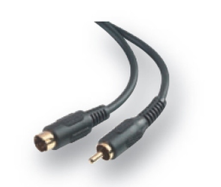 Belkin S-VIDEO/RCA cable gold MINIDIN4 M/RCA M 1.5M 1.5m Black