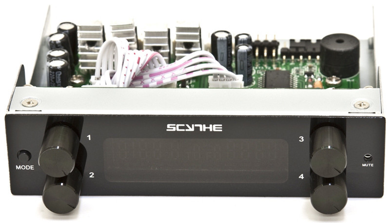 Scythe KM03-BK-3.5 4канала Белый контроллер скорости вращения вентилятора