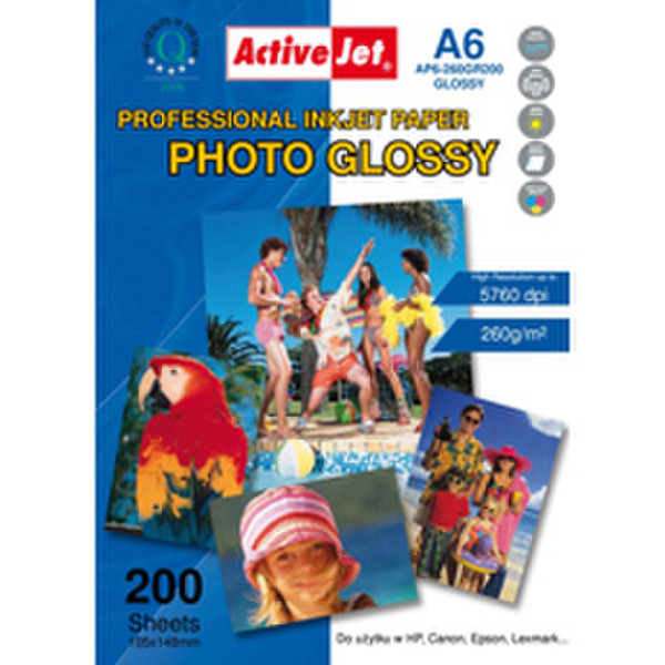 ActiveJet AP6-260GR200 Gloss photo paper