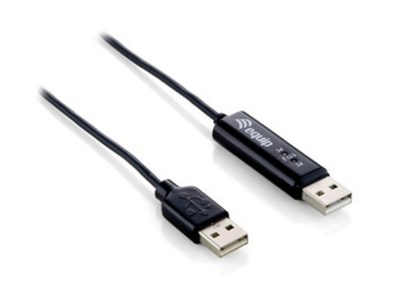 LevelOne 133338 1.1м USB A USB A Черный кабель USB
