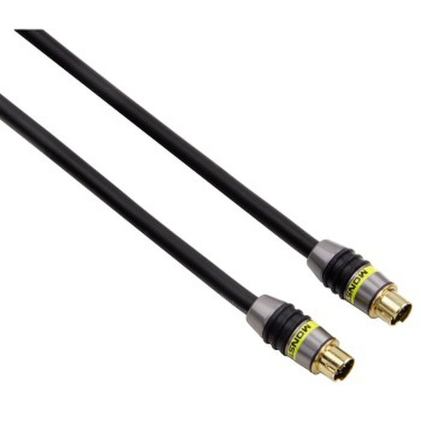 Monster Cable 00120039 1м S-Video (4-pin) S-Video (4-pin) Черный S-video кабель