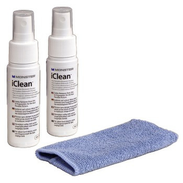 Monster Cable 00120324 Bildschirme/Kunststoffe Equipment cleansing wet/dry cloths & liquid Reinigungskit