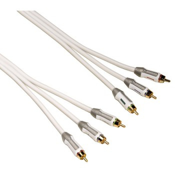 Monster Cable 00120321 2m 3 x RCA 3 x RCA White component (YPbPr) video cable