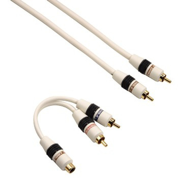 Monster Cable 00120078 8m RCA RCA White audio cable
