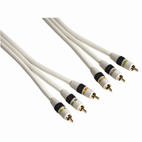Monster Cable 00120025 1м RCA Белый компонентный (YPbPr) видео кабель