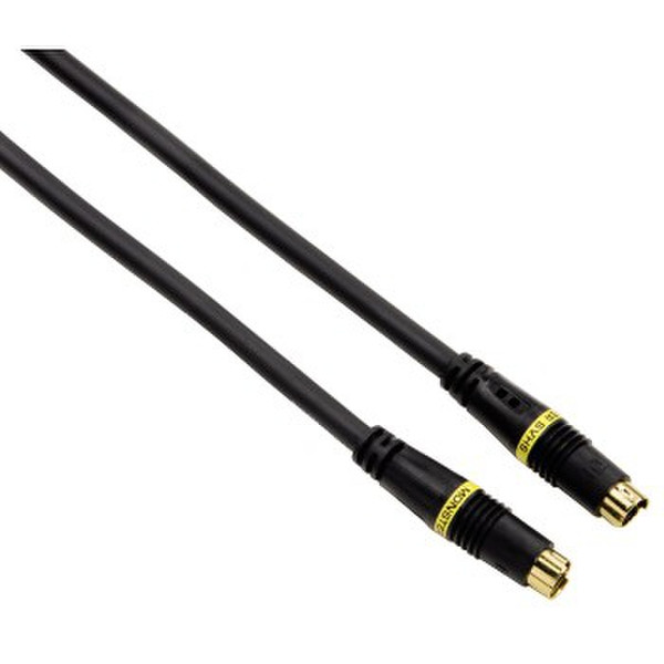 Monster Cable 00120036 1m S-Video (4-pin) S-Video (4-pin) Schwarz S-Videokabel