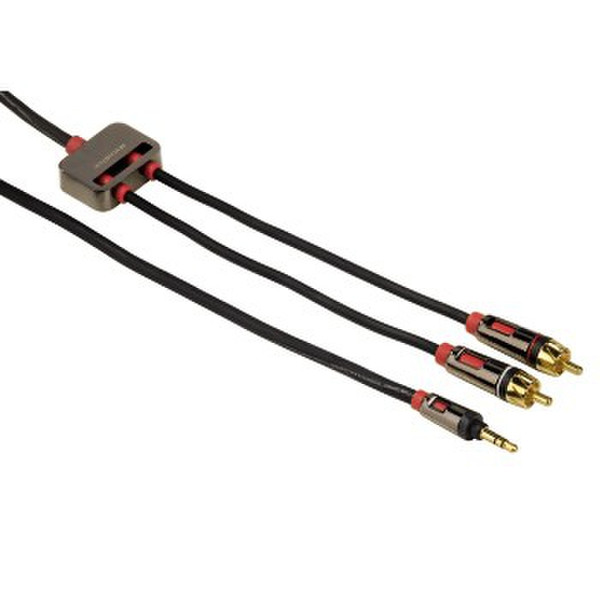 Monster Cable 00120622 2.13м 3,5 мм 2 x RCA Черный аудио кабель