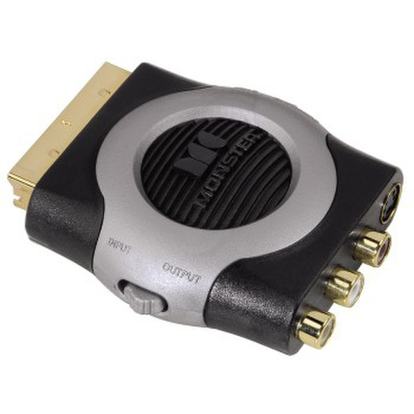 Monster Cable 00120102 SCART RCA / S-video Schwarz Kabelschnittstellen-/adapter