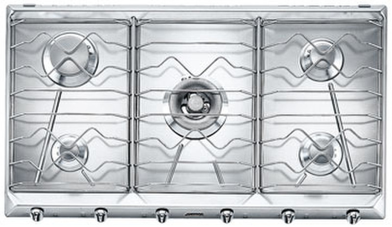 Smeg SRV596X5 Встроенный Gas hob плита