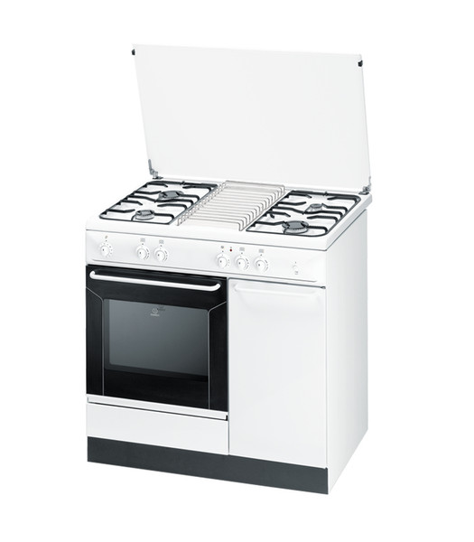 Indesit K9G21S(W) Freistehend Gaskochfeld Weiß