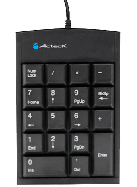 Acteck KP300 USB Numerisch Schwarz Tastatur