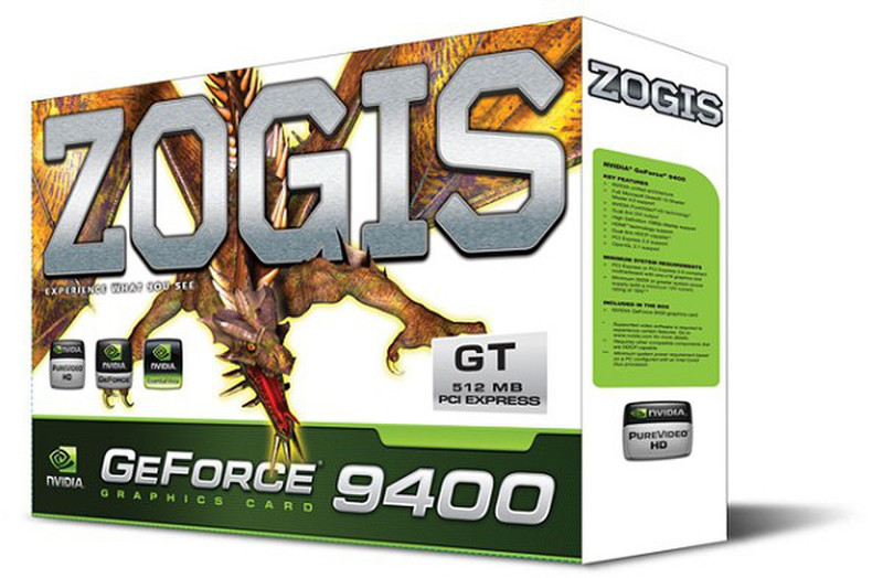 Zogis GeForce 9400 GT GeForce 9400 GT GDDR2