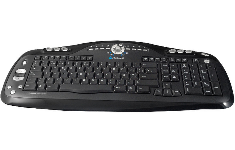 Acteck AT-9000 XP USB QWERTY Black keyboard