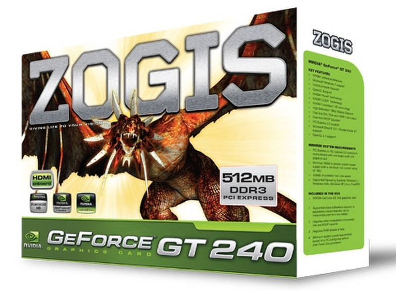 Zogis GeForce GT 240 GeForce GT 240 GDDR3