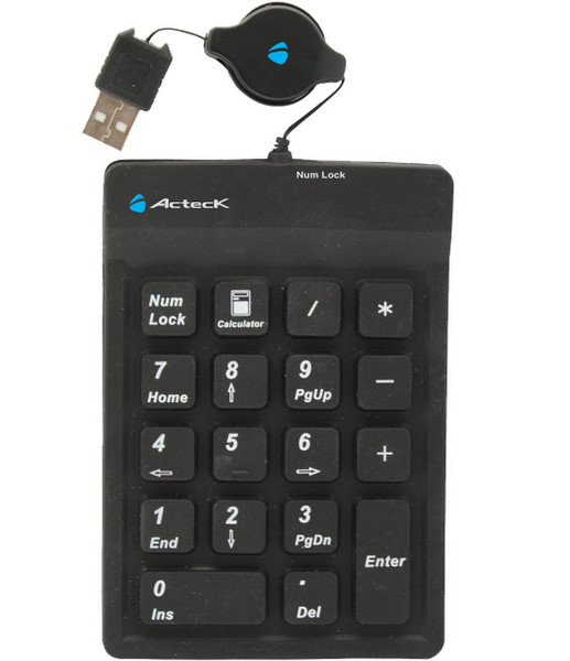 Acteck FX1500 USB Числовой Черный клавиатура