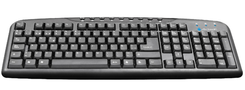 Acteck AT-3200 PS/2 QWERTY Black keyboard