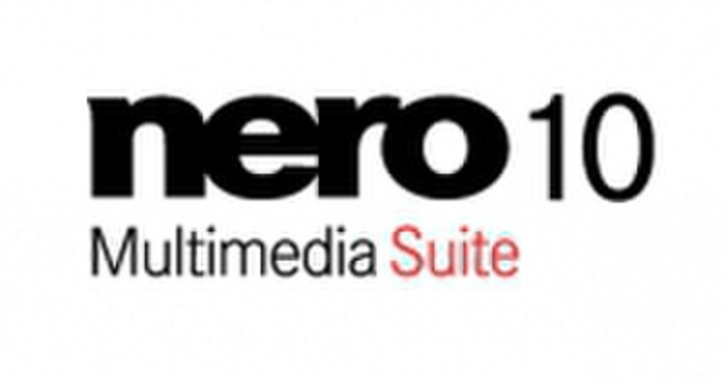 Nero Multimedia Suite 10 Standard, VLP, w/ 1Y MNT, GOV, 5-9u, ML