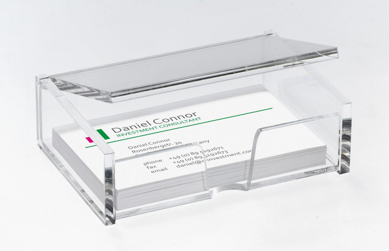 Sigel VA112 Acrylic Transparent business card holder