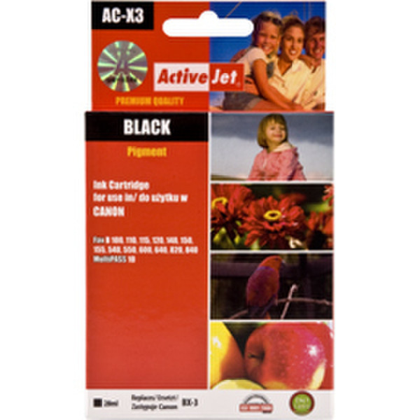 ActiveJet AC-X3 Черный струйный картридж