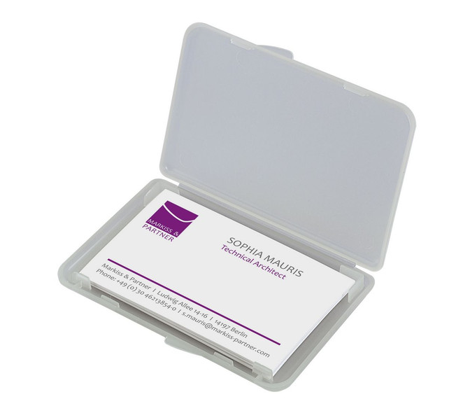 Sigel VA140 Plastic Transparent business card holder