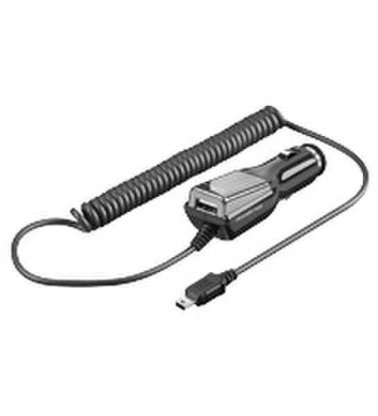 Wentronic KFZ mini USB + USB 1A Auto Black mobile device charger