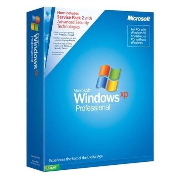 Microsoft Windows XP Professional + Service Pack 2b (EN), 1-pack