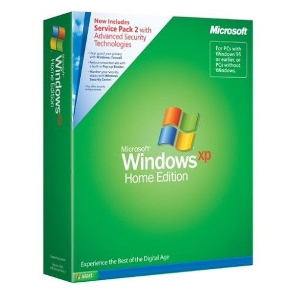 Microsoft Windows XP Home Edition + Service Pack 2 (EN)