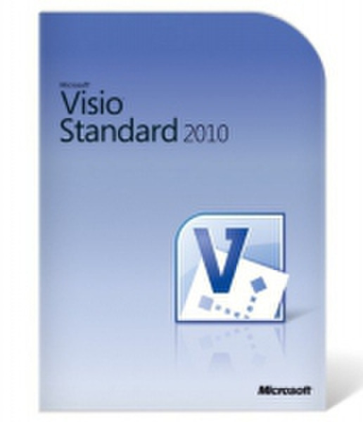 Microsoft Visio Standard 2010, Win x32/x64, MVL, FR, Disk Kit Französisch